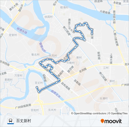 公交364路的线路图