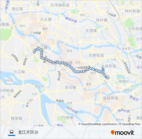 公交371路的线路图