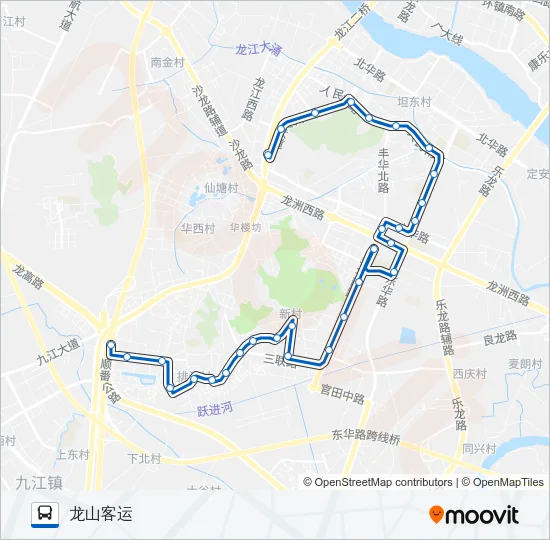 372路 Bus Line Map