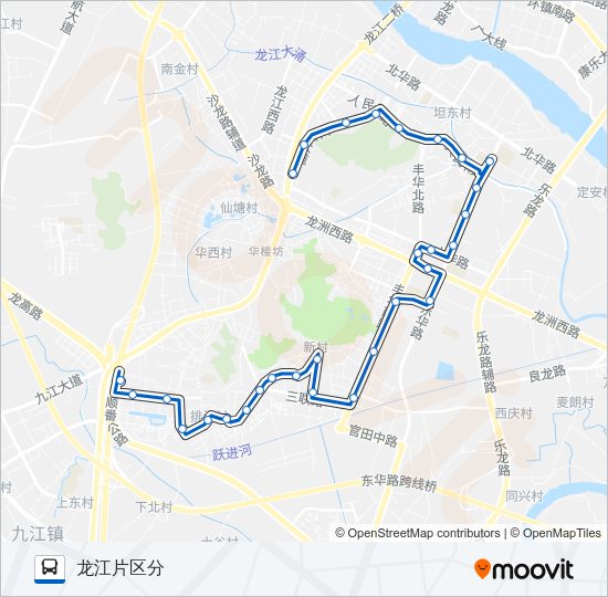 公交372路的线路图