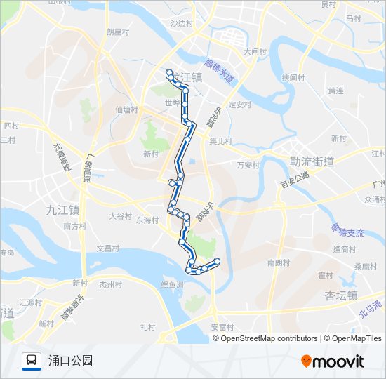 公交373路的线路图