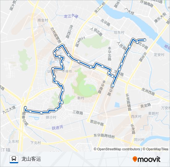 公交375路的线路图
