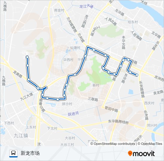 公交376路的线路图
