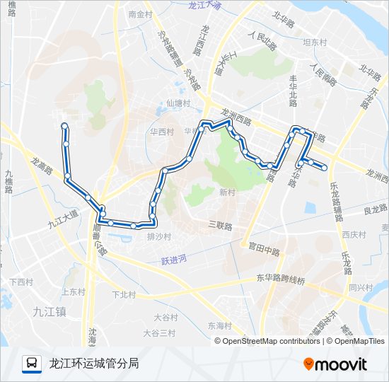 公交376路的线路图