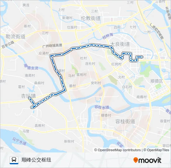 380路 Bus Line Map