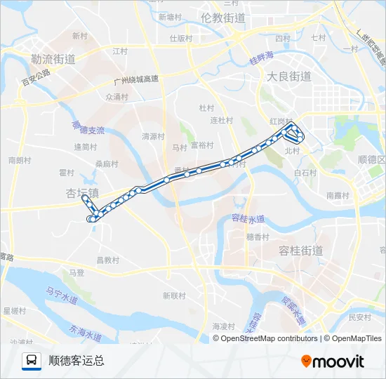 381路 Bus Line Map