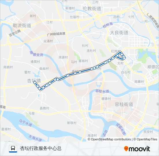 381路 Bus Line Map