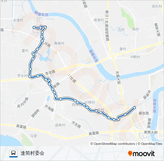 383路 Bus Line Map