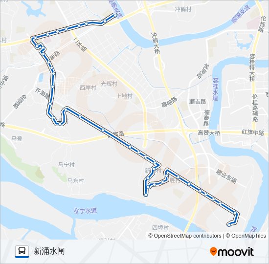 公交384路的线路图