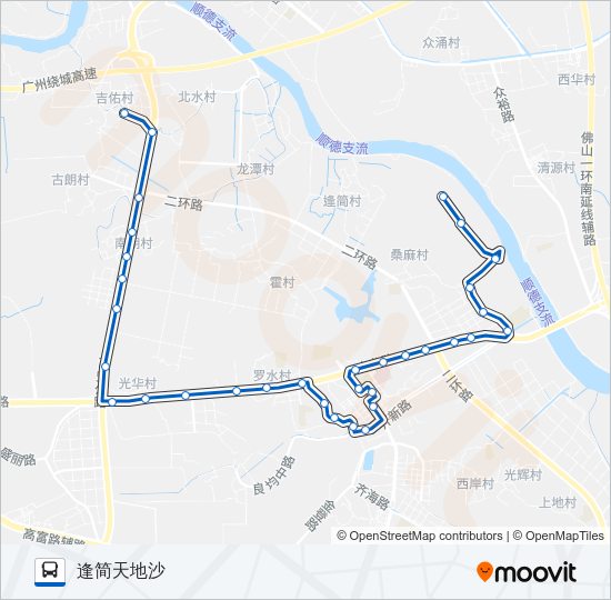 公交386路的线路图