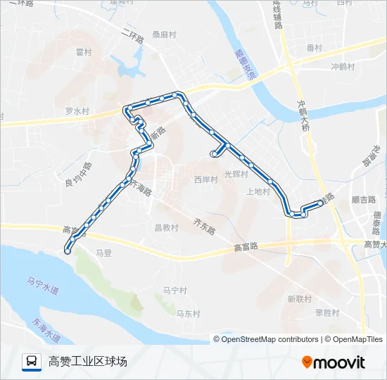 387路 Bus Line Map