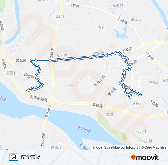 公交388路的线路图