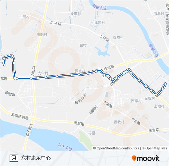 公交389路的线路图