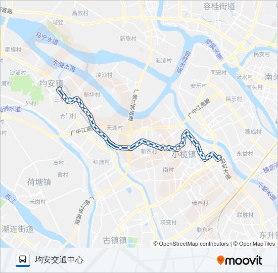 公交390路的线路图