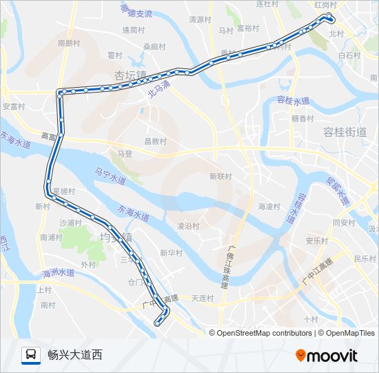 公交391路的线路图
