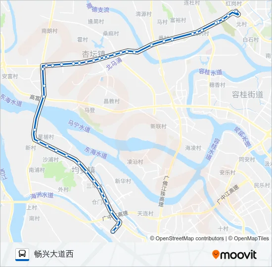 公交391路的线路图