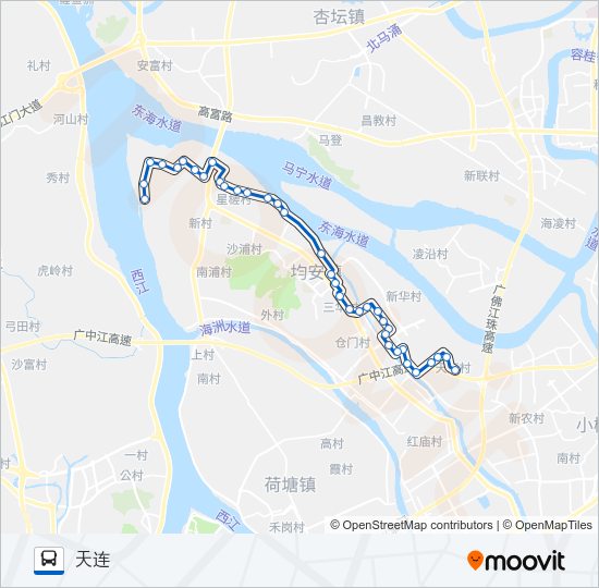 公交396路的线路图