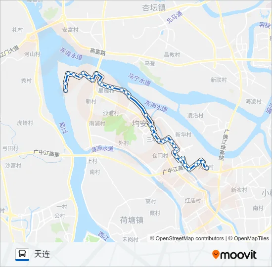 公交396路的线路图
