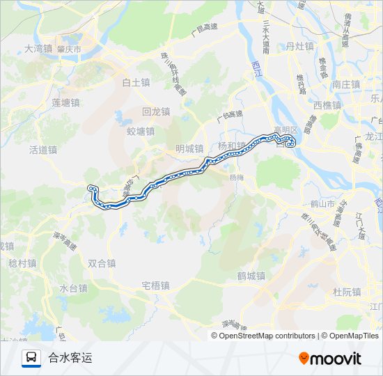 公交502路的线路图