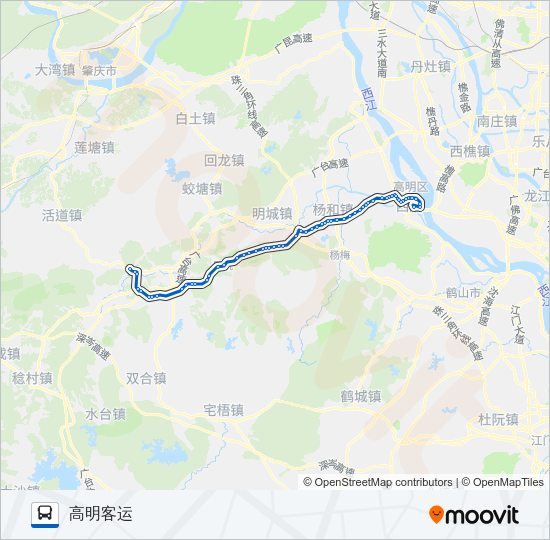 公交502路的线路图