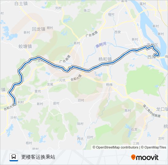公交504路的线路图