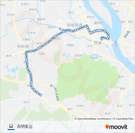 505路 Bus Line Map