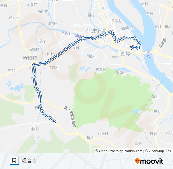 公交505路的线路图