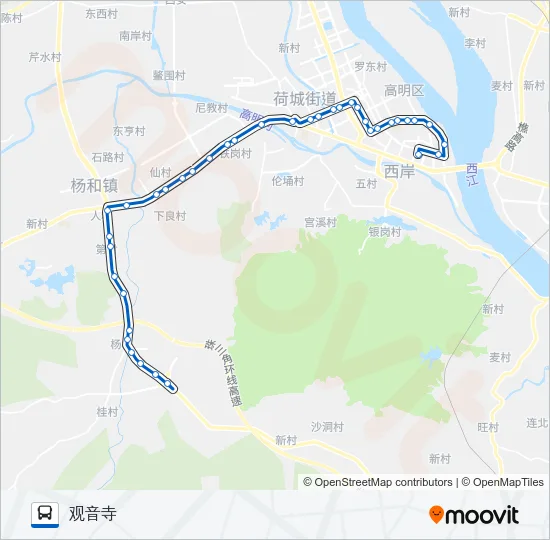 505路 Bus Line Map