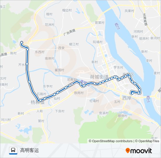 公交507路的线路图