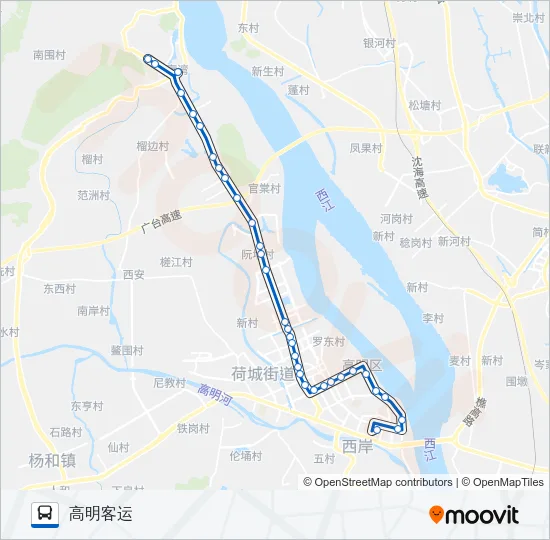 521路 Bus Line Map
