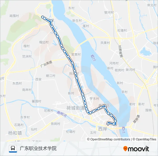 521路 Bus Line Map