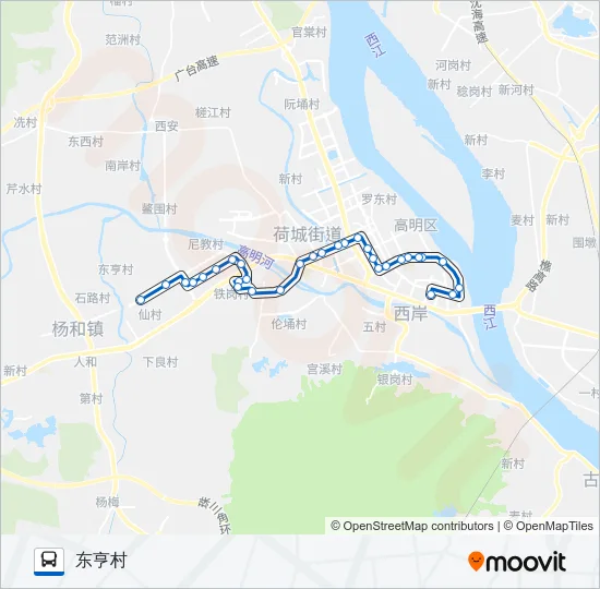 523路 Bus Line Map