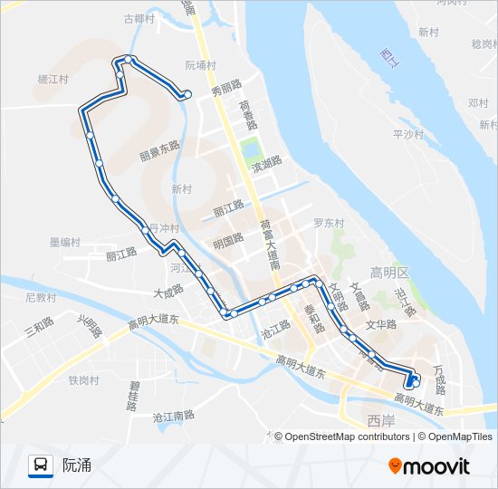 公交526路的线路图