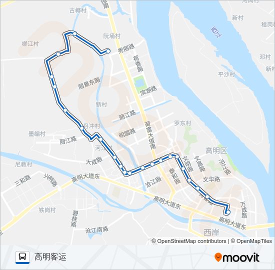 公交526路的线路图