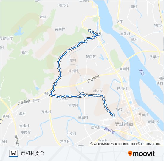 公交528路的线路图