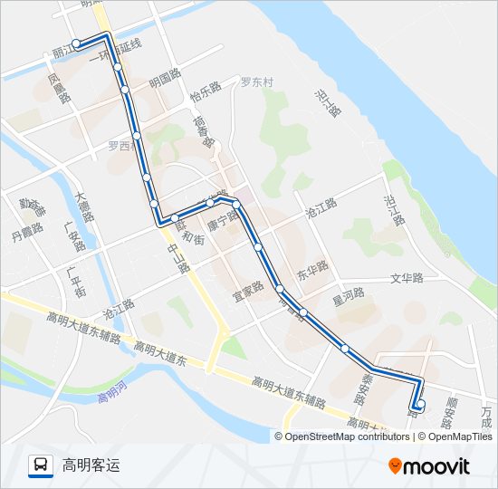 公交532路的线路图