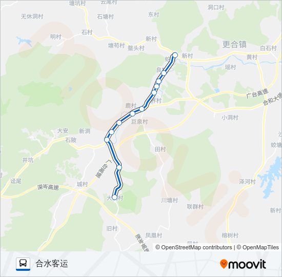 公交584路的线路图