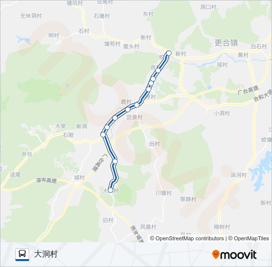 公交584路的线路图