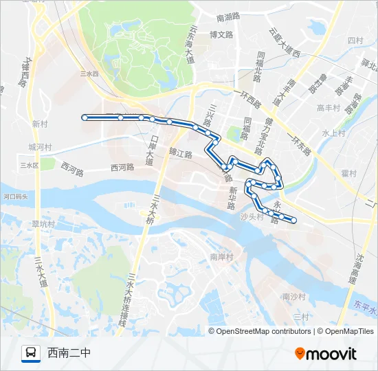 603路 Bus Line Map