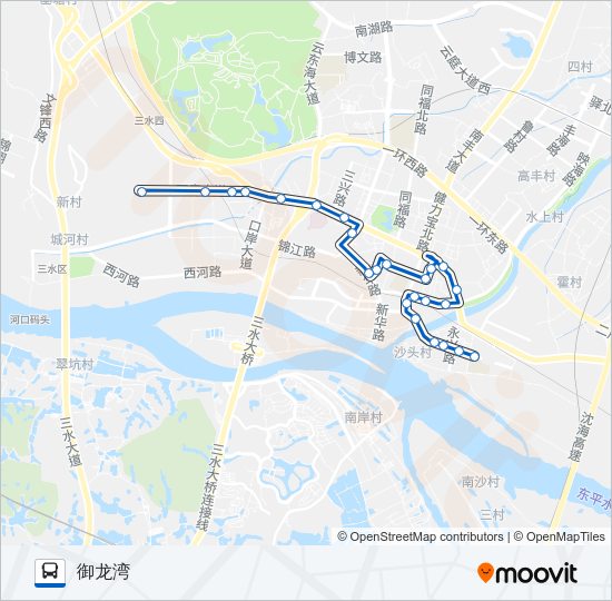 公交603路的线路图