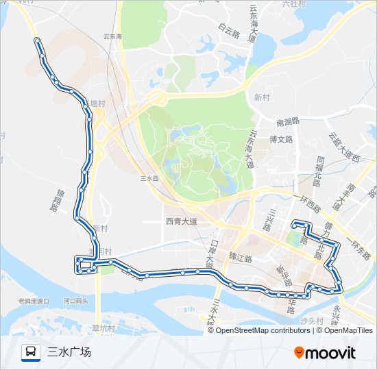 公交604路的线路图