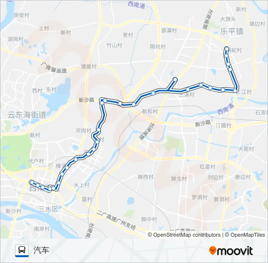 606路 Bus Line Map