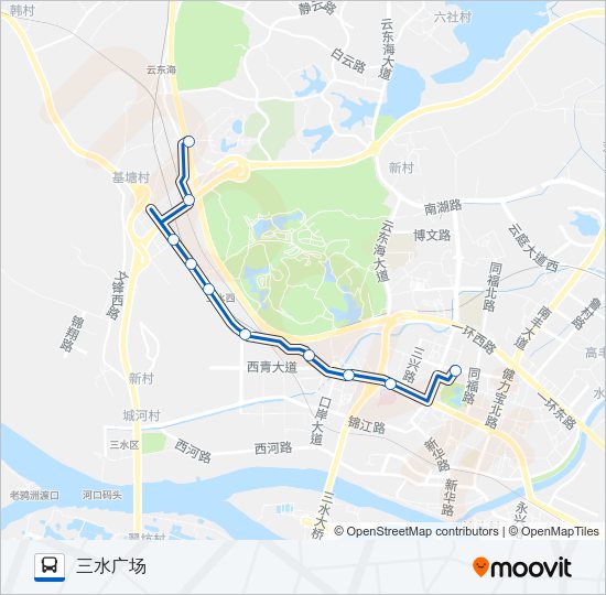 公交610路的线路图