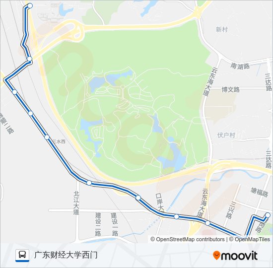 公交610路的线路图