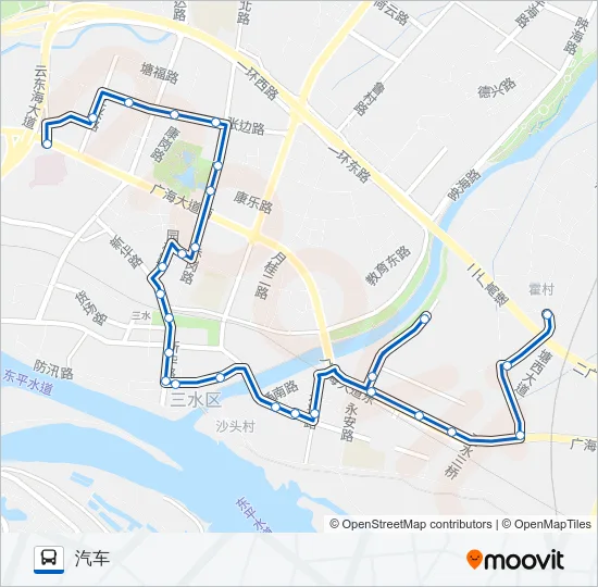 611路 Bus Line Map