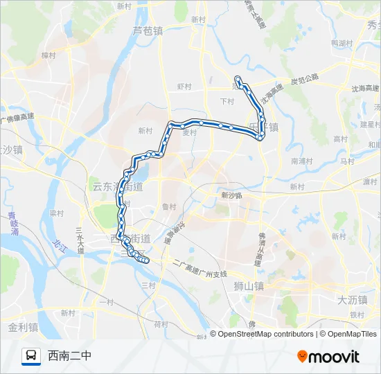 613路 Bus Line Map
