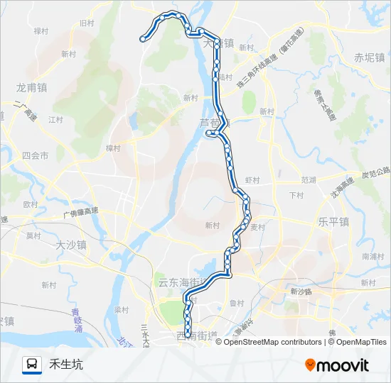 615路 Bus Line Map