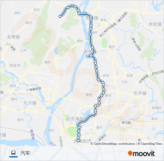 公交615路的线路图