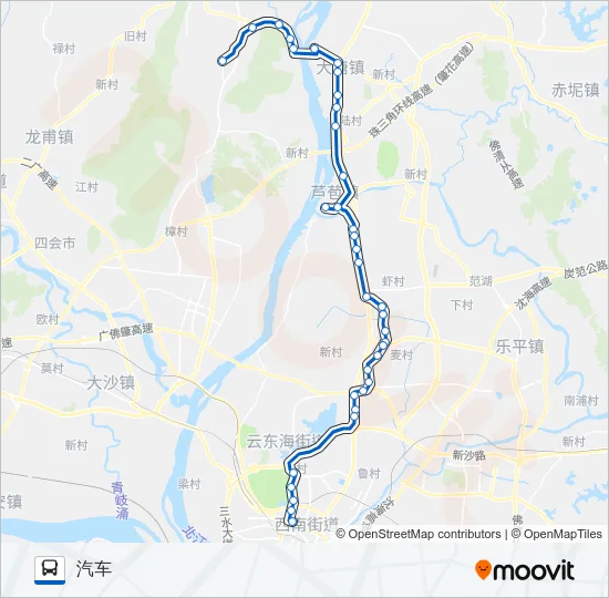 615路 Bus Line Map