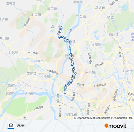 公交616路的线路图
